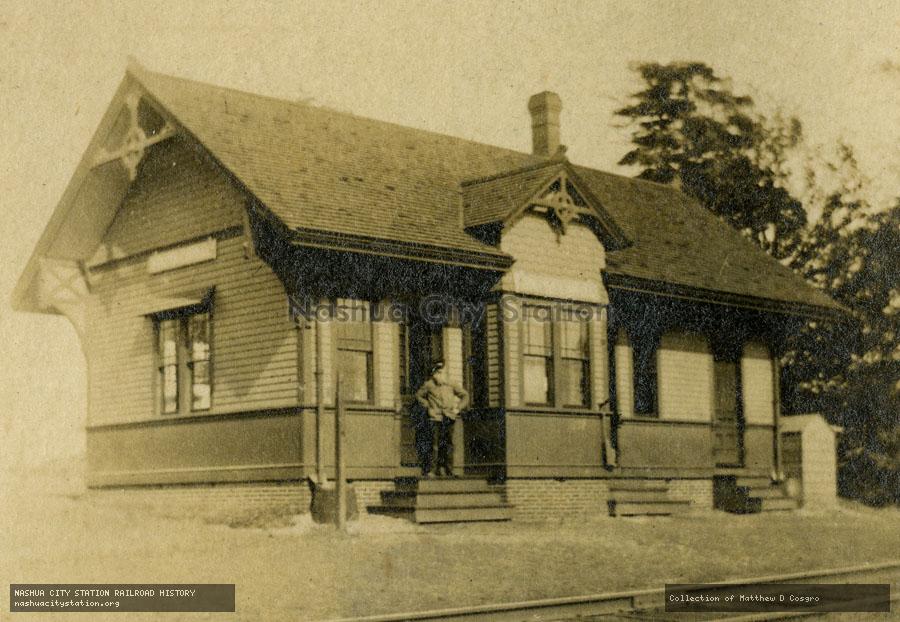 Postcard: Railroad Station, South Lowell, Massachusetts